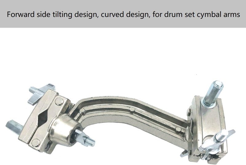 TUOREN Dual Drum Tilting Accessory Clamp - 360 Rotating Multi-Clamp for Cymbal Stand and Drum Set Hardware - Image 4