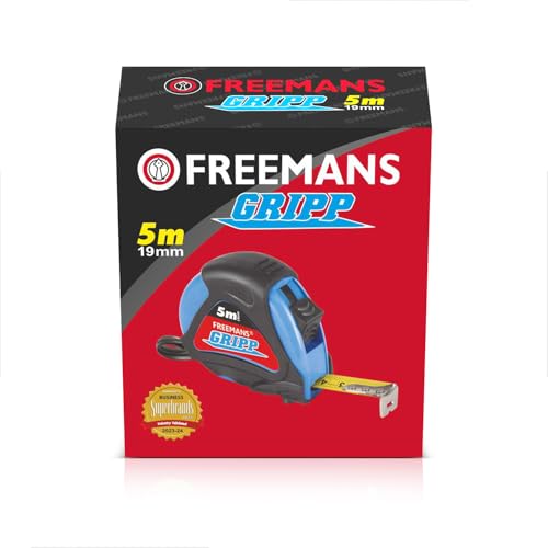 FREEMANS GRIPP 5m:19mm Steel Inchi Measuring Tape - 5m (Blue) With Rubberized Unbreakable ABS case || PauseButton || Click Action Front Lock and Belt Clip (Set of 5) - Image 2