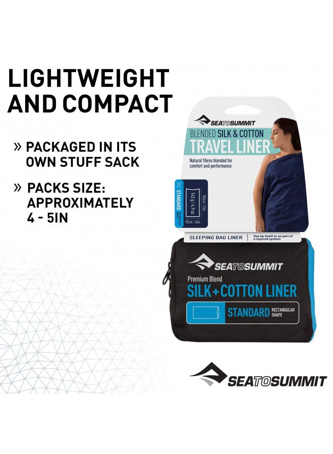 SEA TO SUMMIT Sea to Summit Silk-Cotton Blend Travel and Sleeping Bag Liner, Rectangular (73x36 inches) - Image 3
