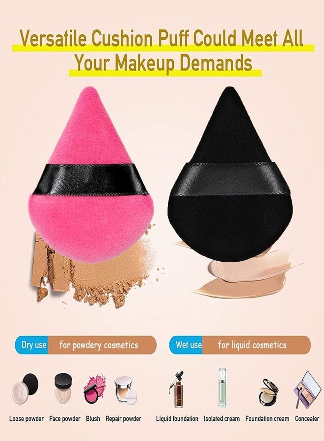 روبي فيس مجموعة روبي فيس المكونة من 15 قطعة من إسفنجات البودرة المثلثة للنساء، إسفنجات مكياج متعددة الألوان للوجه، إسفنجات مكياج جافة ورطبة للبودرة السائبة وبودرة الجسم، إسفنجات قطنية تجميلية لتحديد ملامح الوجه، وتحت العينين، وزوايا الوجه - Image 3