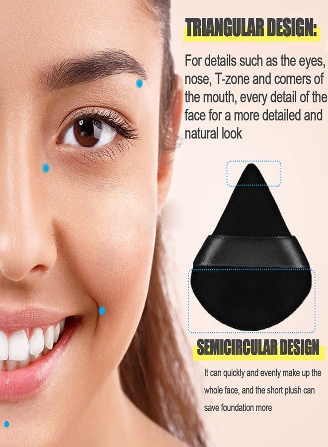 روبي فيس مجموعة روبي فيس المكونة من 15 قطعة من إسفنجات البودرة المثلثة للنساء، إسفنجات مكياج متعددة الألوان للوجه، إسفنجات مكياج جافة ورطبة للبودرة السائبة وبودرة الجسم، إسفنجات قطنية تجميلية لتحديد ملامح الوجه، وتحت العينين، وزوايا الوجه - Image 4
