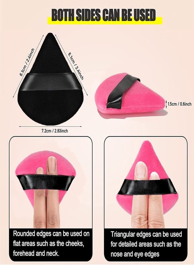 روبي فيس مجموعة روبي فيس المكونة من 15 قطعة من إسفنجات البودرة المثلثة للنساء، إسفنجات مكياج متعددة الألوان للوجه، إسفنجات مكياج جافة ورطبة للبودرة السائبة وبودرة الجسم، إسفنجات قطنية تجميلية لتحديد ملامح الوجه، وتحت العينين، وزوايا الوجه - Image 2