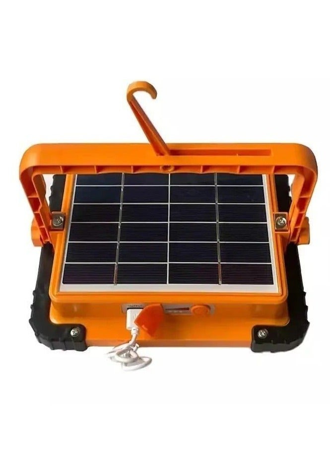 LED flashlight, powered by solar energy, water and rain resistant, equipped with a huge internal battery to charge the phone and various devices - Image 4