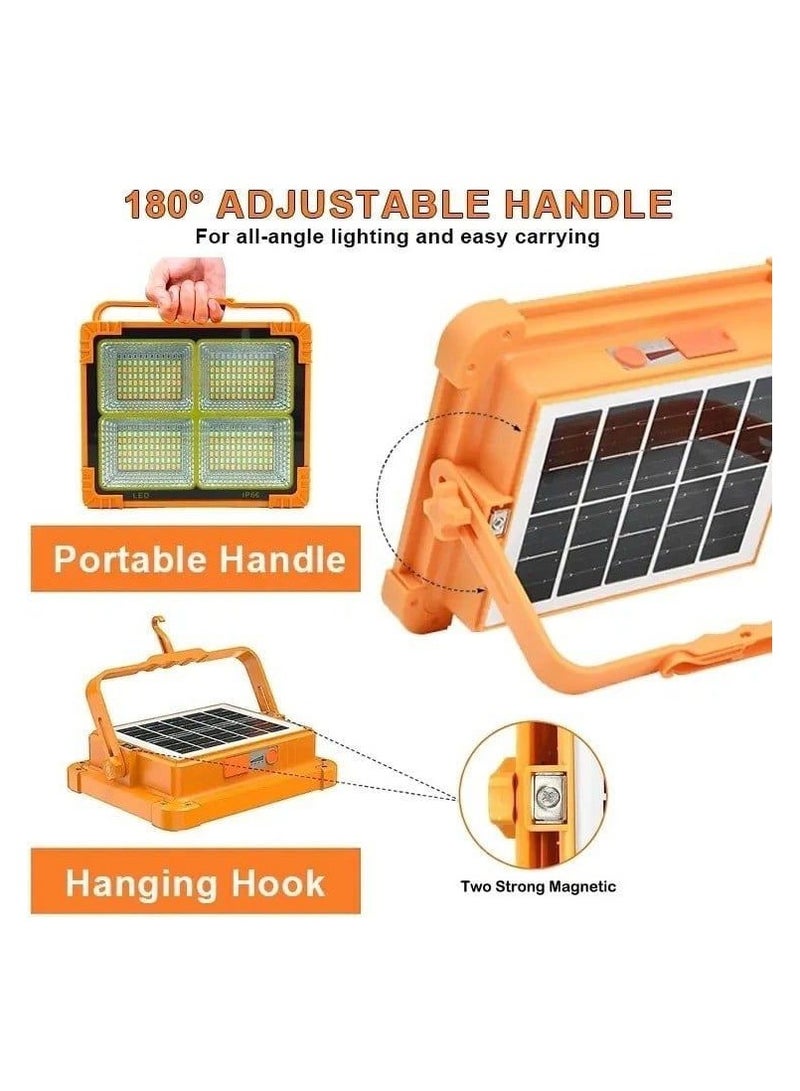 LED flashlight, powered by solar energy, water and rain resistant, equipped with a huge internal battery to charge the phone and various devices - Image 5