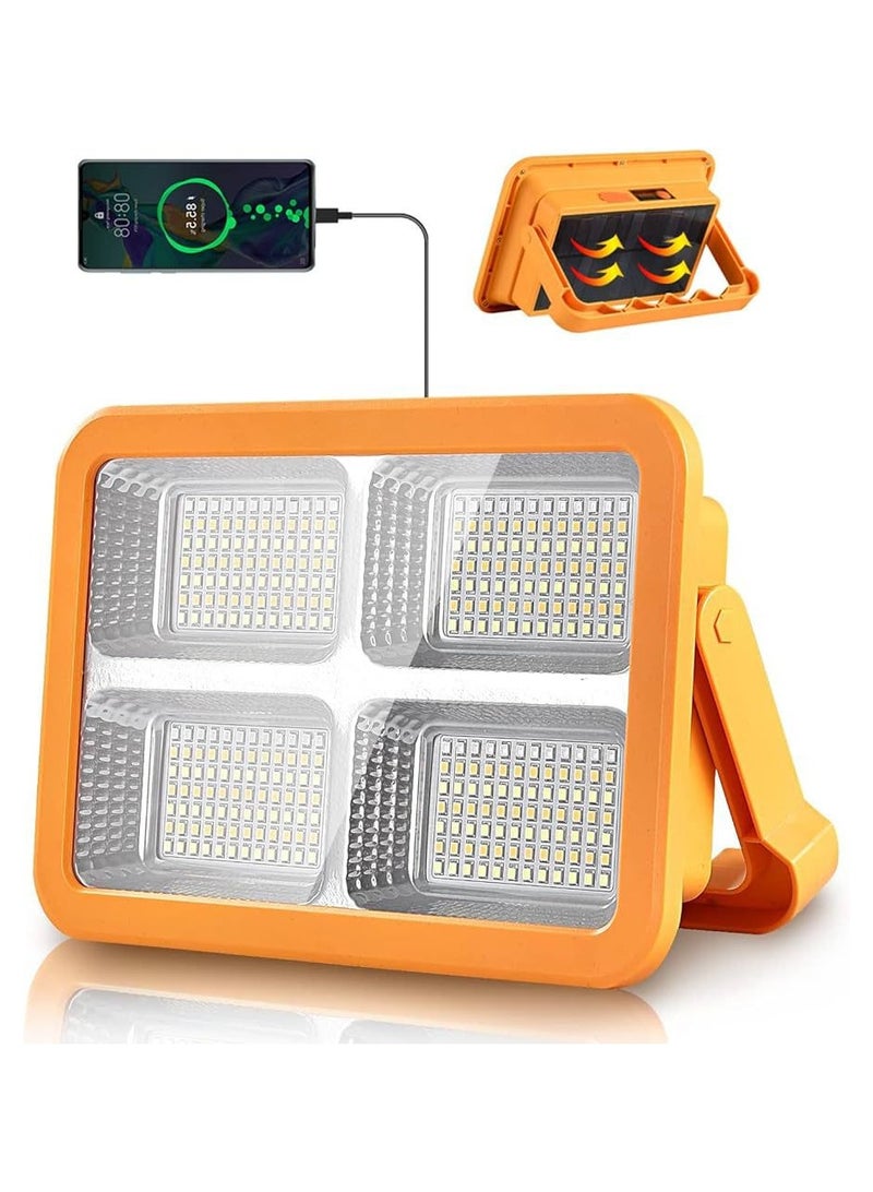 LED flashlight, powered by solar energy, water and rain resistant, equipped with a huge internal battery to charge the phone and various devices - Image 3