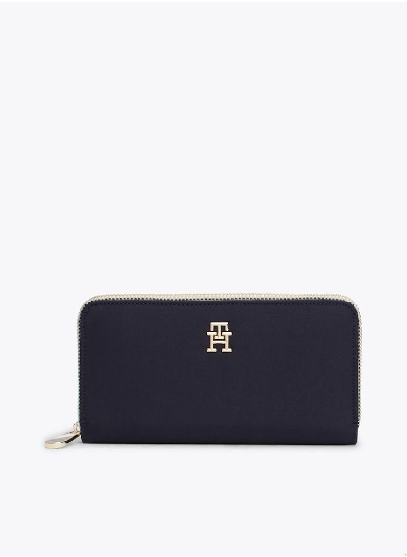 TOMMY HILFIGER - Women's Poppy Large Wallet - Polyester, Blue - Image 1