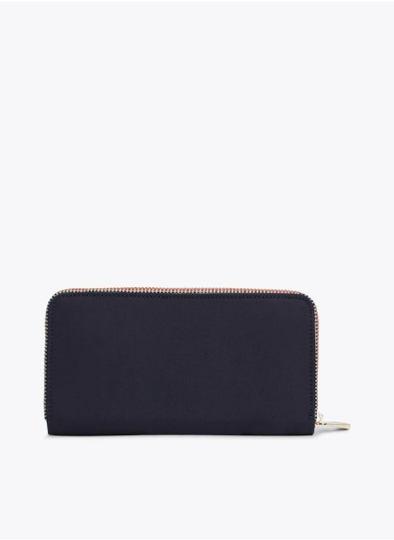 TOMMY HILFIGER - Women's Poppy Large Wallet - Polyester, Blue - Image 1