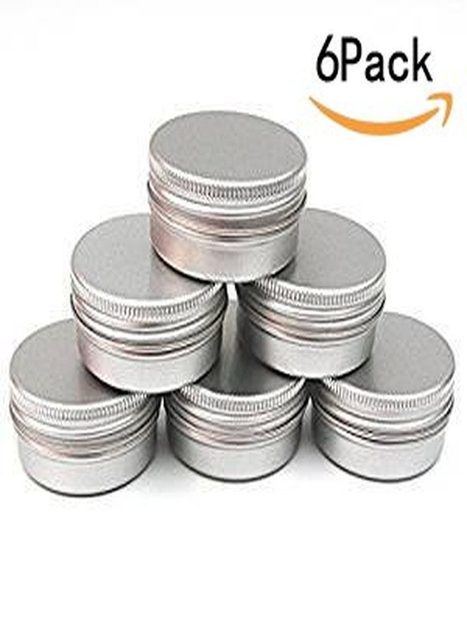 CTKcom 6-Packs 3 oz Screw Top Metal Tins Aluminum Tin Cans Gram Jar,90ml Empty Slip Slide Round Containers For Lip Balm,Salve,Crafts,Cosmetic,Candles,Storage Kit(90g) - Image 4