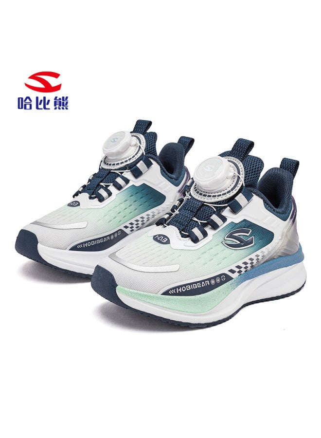 Habi Bear Double Mesh Spring And Autumn Boys Sneaker Outdoor Breathable Shoes Girls Button Shoes A Generation Of Hair