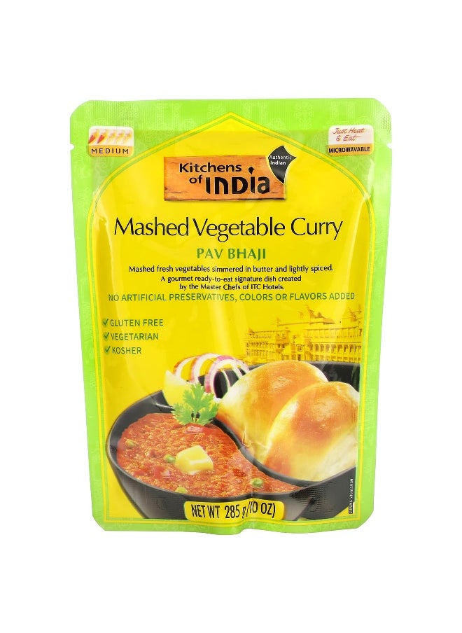 Kitchens of INDIA Kitchens of India, Pav Bhaji, Mashed Vegetable Curry, Medium, 10 oz (285 g)  - Image 1