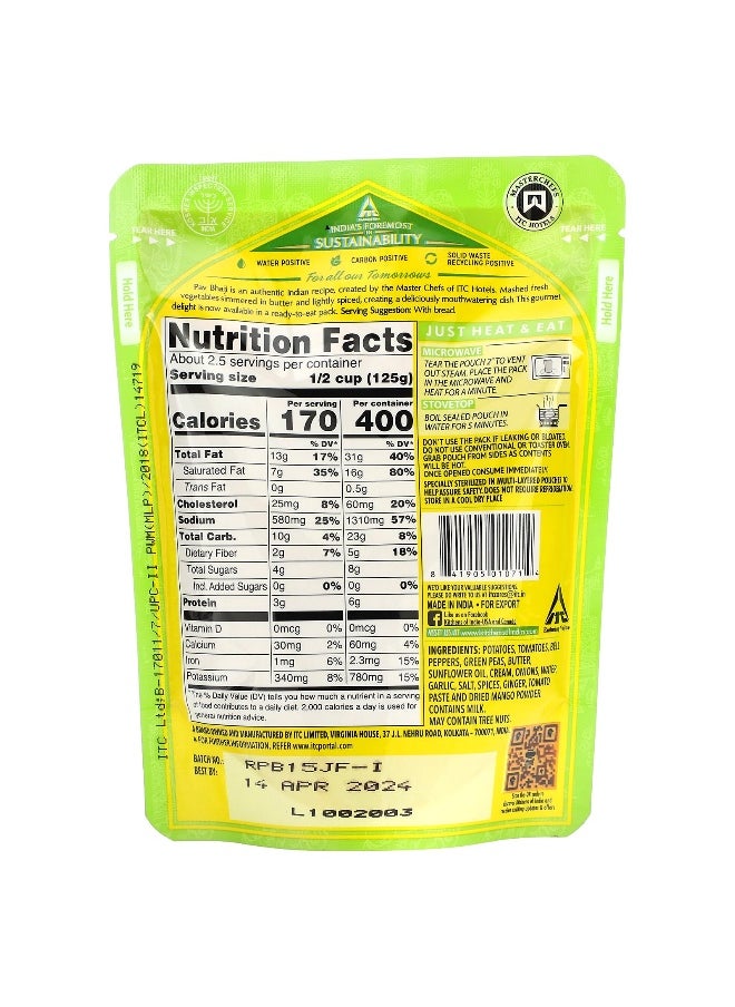 Kitchens of INDIA Kitchens of India, Pav Bhaji, Mashed Vegetable Curry, Medium, 10 oz (285 g)  - Image 2