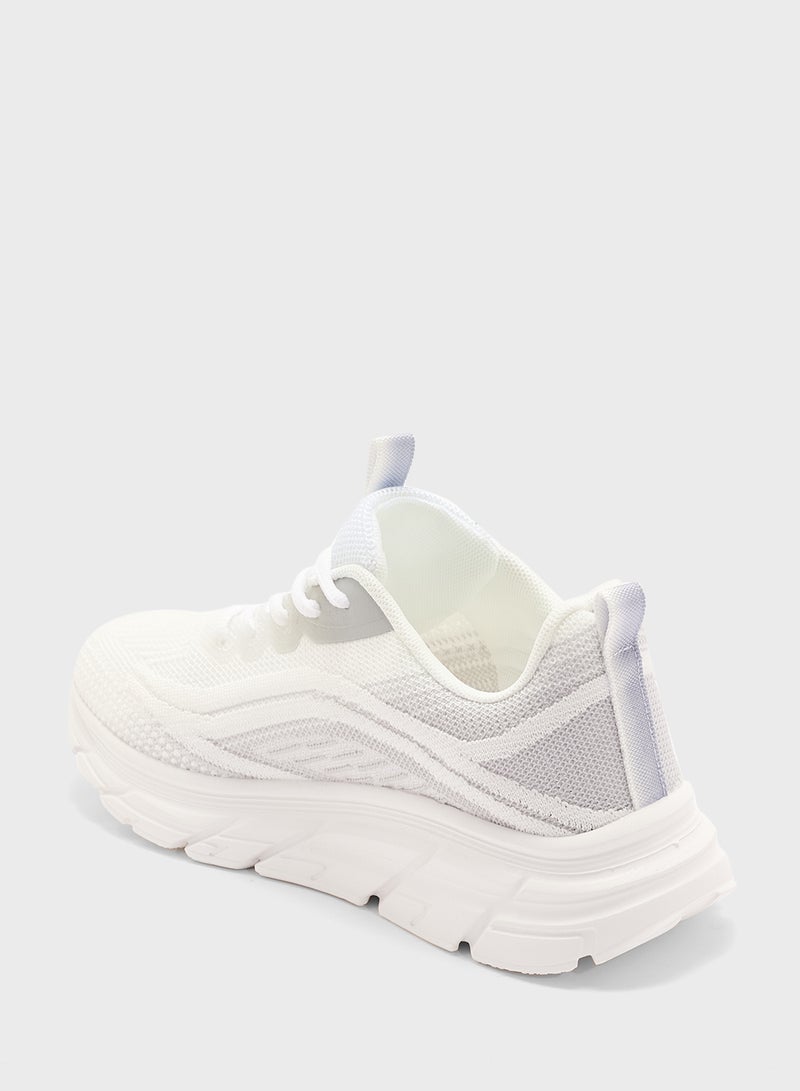 Ginger Lace Up Knit Sneaker  - Image 2