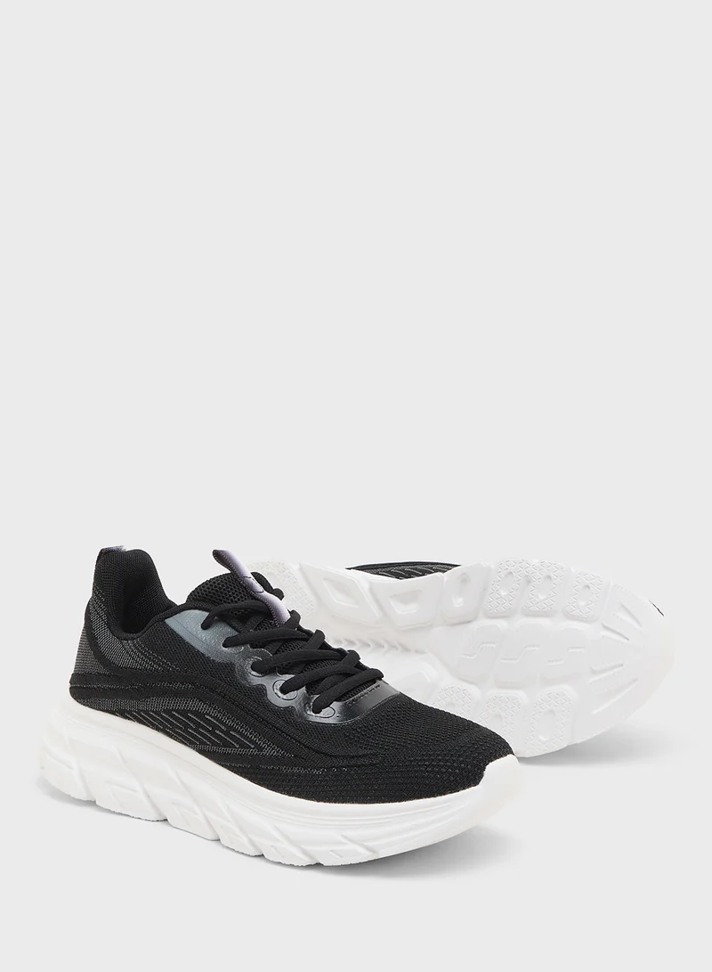 Ginger Lace Up Knit Sneaker