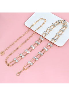 Generic Sparkling Double Row Rhinestone Belt for Women, O Ring Chain Design, Perfect for Dresses and Glamorous Gifts, Size S  - Image 5