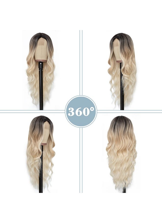 Long Platinum Blonde Wavy Wig For Women 26 Inch Middle Part Curly Wavy Wig Natural Looking Synthetic Heat Resistant Fiber Wig For Daily Party Use (Platinum Blonde) - pzsku/Z7C7F08510F2D14EE286FZ/45/_/1734182997/c4b6de11-f6bc-4302-9616-83b092d4ea11