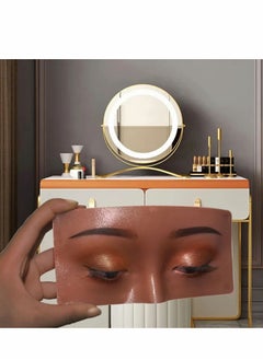 KASTWAVE Makeup Practice Board, Eyes Eyelash, Mannequin Face Silicone Bionic Skin for Cosmetologist  - Image 4