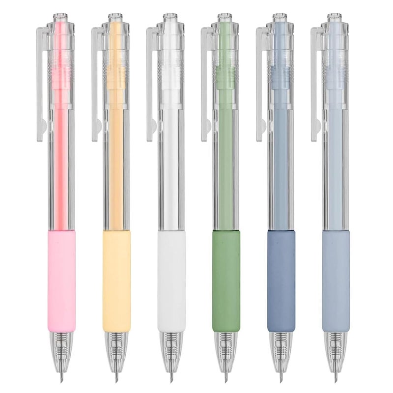 HASTHIP ® 6-Pack Precision Craft Cutter Pens with Refillable Tungsten Steel Cutter Head Refill, Craft Cutting Tool Paper Cutter Pen Paper Cutting Carving Tools with Pocket Clip for DIY Scrapbooking - Image 1