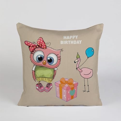 AMAZE ATTIRES | Decorative Printed Square Cushion Cover Set of 5 Throw Pillow Covers/Cases for Couch Sofa Home (24 x 24 inch or 60cm x 60cm) AATCU201 - Image 5