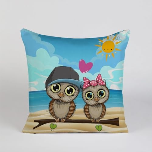 AMAZE ATTIRES | Decorative Printed Square Cushion Cover Set of 5 Throw Pillow Covers/Cases for Couch Sofa Home (24 x 24 inch or 60cm x 60cm) AATCU201 - Image 3