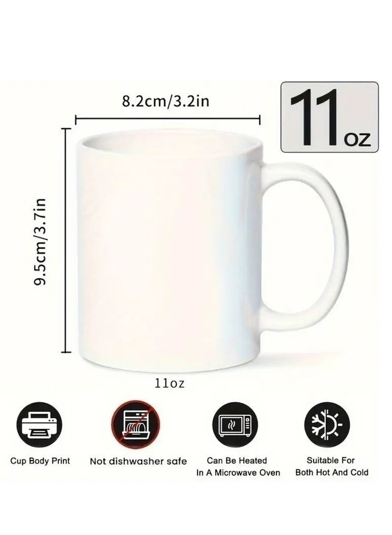 راين كوب قهوة إسلامي احتفالي: الإسلام ديني الجنة حلمي - كوب سيراميك من الدرجة 3A سعة 11 أونصة - هدية مثالية للمسلمين - مناسب للمشروبات الساخنة أو الباردة باللون الأبيض - Image 2