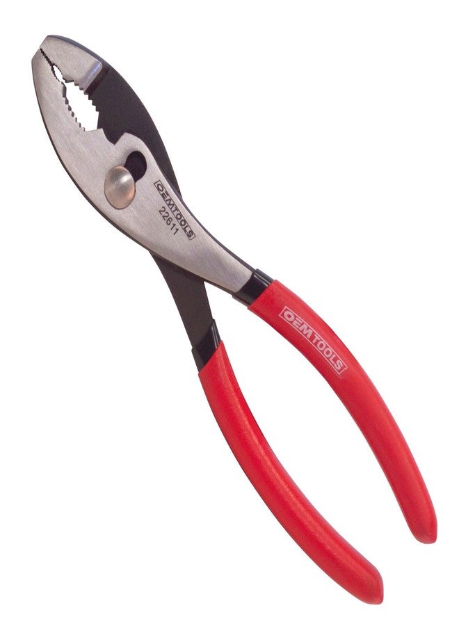 OEMTOOLS 22611 8 Inch Slip Joint Pliers, Mechanic's Pliers Feature Wire Cutting Edge and Jaws with Strong Gripping Teeth, Rust Resistant Chrome Plated Steel - Image 2