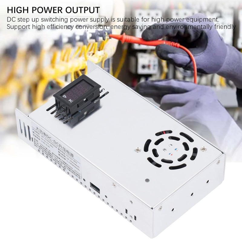 DC Switching Power Supply 15V - 80V Boost, 10.5V - 60V Input, 100A 2000W Industrial High Power Step Up - Efficient Conversion, Multiple Protection, Ideal for 3D Printer Motor and - Image 3