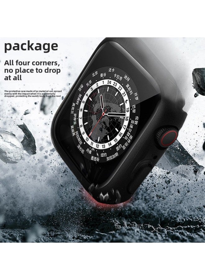 For Apple Iwatch8 Protective Case All-inclusive Watch Case Iwatchs9 Case Film Integrated Protective Case PC Matte-Color:Light Sky Blue (with Packaging)-Dimensions:38mm