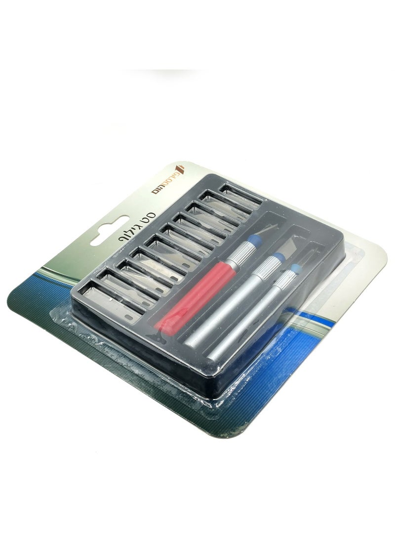 هوبي مجموعة سكاكين هواية احترافية: طقم نحت الحرف مكون من 13 قطعة لنقش DIY - Image 3