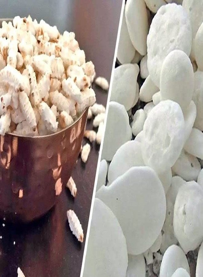 Awadh- Diwali Poojan Kheel/Puffed Rice with Batasha Mix (150gm) Kheel Batasha, Khil, Batasha Combo, Diwali Mithai, Diwali Puja Mitha - Image 1