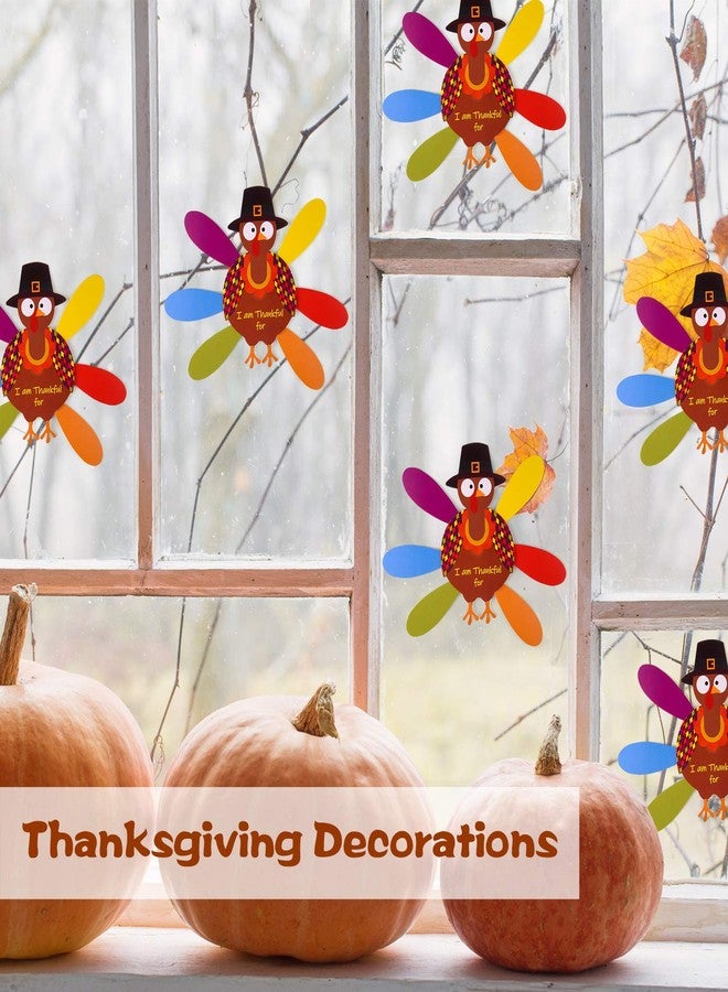 FEPITO 105 PCS DIY Turkey Craft Kit with Colorful Feathers, Dot Glues, and Thanksgiving Stickers for School Activities and Party Decorations - Image 5