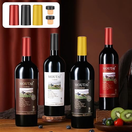 ANABIUP 60pcs Wine Sealer for Bottles, Includes 30pcs Cork Stoppers and 30pcs PVC Heat Shrink Capsules, Perfect for Home and Cruises - Image 5