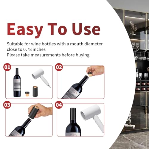ANABIUP 60pcs Wine Sealer for Bottles, Includes 30pcs Cork Stoppers and 30pcs PVC Heat Shrink Capsules, Perfect for Home and Cruises - Image 4
