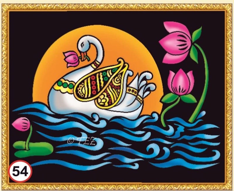 Tez DIY - Emboss Painting Kit, Sailing Duck, Medium(13x19 inch), Design No. 54 - Image 1