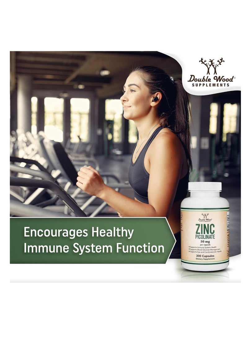 Double Wood Supplements Zinc Picolinate 50mg 300 capsules - Image 5