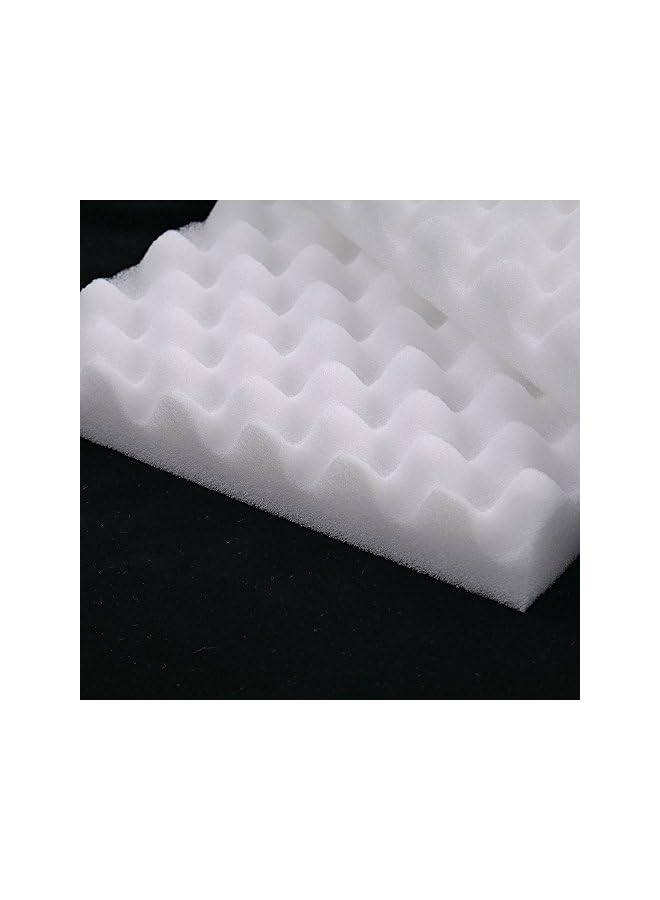 S-TOP 2 Pcs Fondant Shaping Sponge Pad Sugar Flower Gum Paste Modeling Foam Tray Wave Sponge Mat Cake Decorating Tools by for Kitchen Baking Sugarcraft DIY, White - Image 3