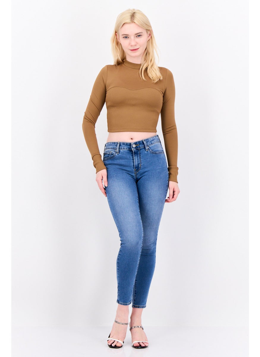 Levi's Women Skinny Fit Wash Stretchable Jeans, Blue  - Image 4