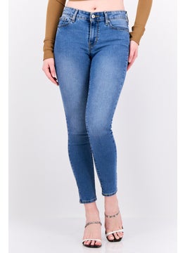 Levi's Women Skinny Fit Wash Stretchable Jeans, Blue  - Image 1