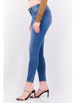 Levi's Women Skinny Fit Wash Stretchable Jeans, Blue  - Image 2