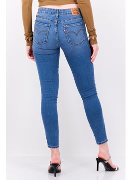 Levi's Women Skinny Fit Wash Stretchable Jeans, Blue  - Image 3