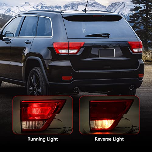 Huray Left Inner Taillight Compatible with Jeep Grand Cherokee 2011-2013 Driver Side Tail Light Lamp Assembly Replacement for CH2802101 - Image 2