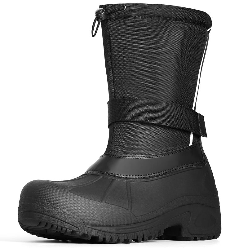 Furuian Snow Boots for Men Winter Boots for Men Waterproof Outdoor Non Slip Hiking Boot Mens Insulated Boot with an Insulated Inner Liner - Image 1