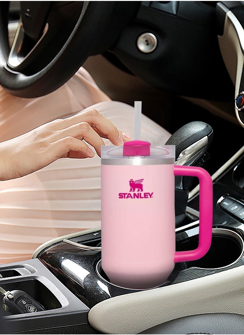 Stanley - Quencher H2.0 FlowState Stainless Steel Vacuum Insulated Tumbler with Lid and Straw for Water, Iced Tea or Coffee, Smoothie and More, 40 oz - Image 1