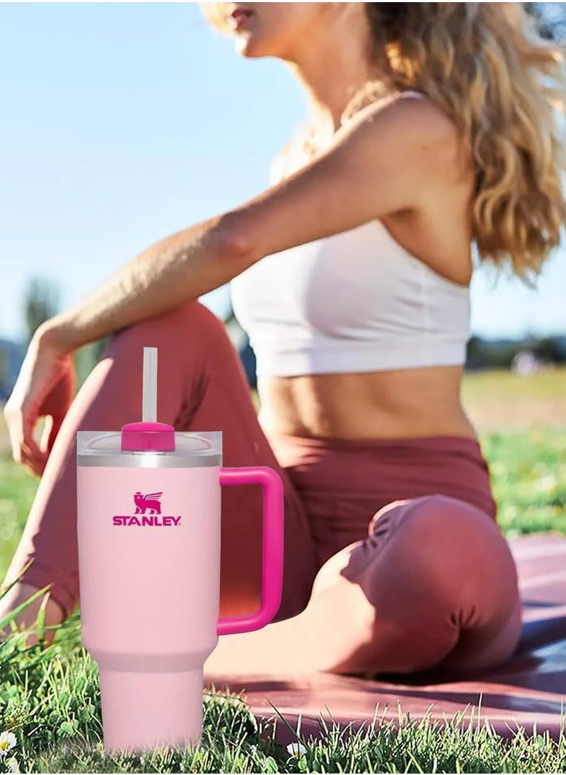 Stanley - Quencher H2.0 FlowState Stainless Steel Vacuum Insulated Tumbler with Lid and Straw for Water, Iced Tea or Coffee, Smoothie and More, 40 oz - Image 1