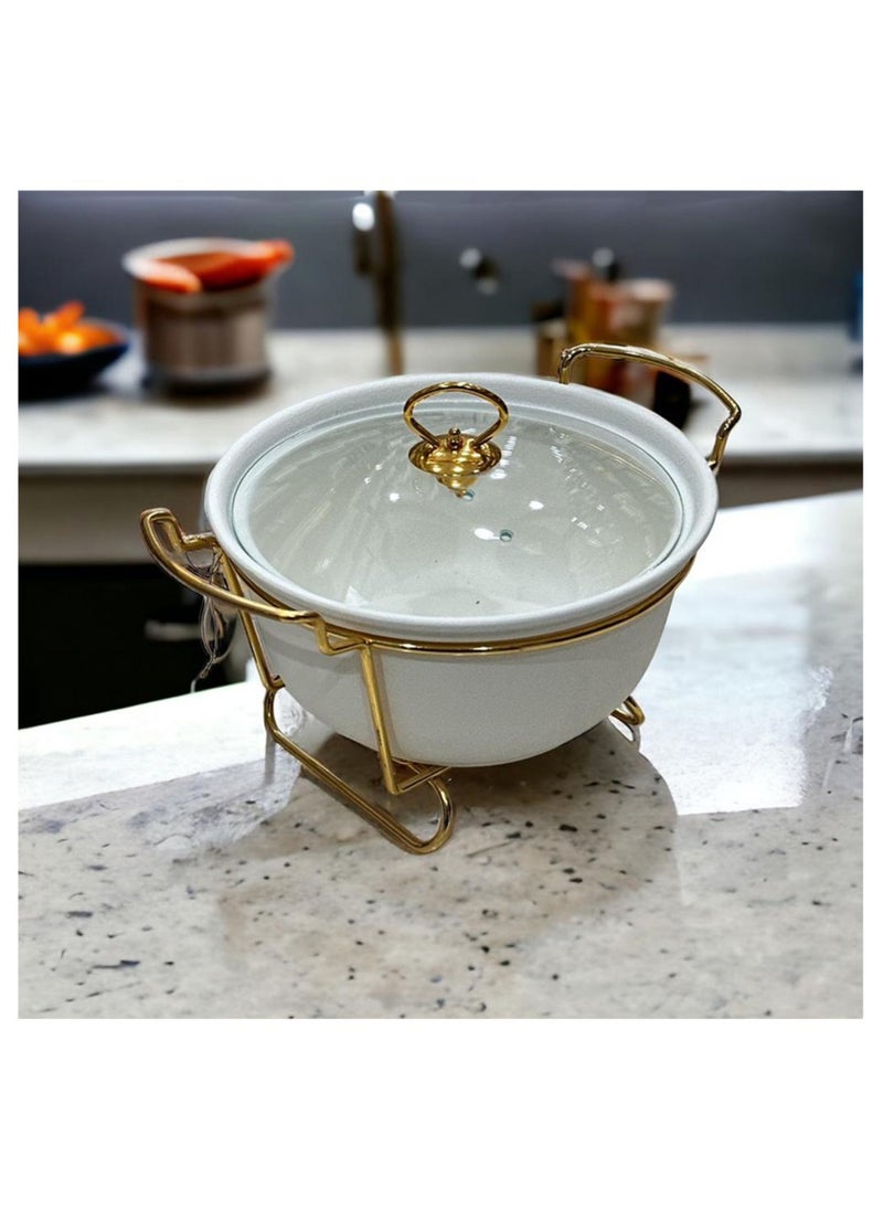 Buffet heater, serving dish with a luxurious design - pzsku/Z7C7FAE30E74C26DF6E35Z/45/_/1739041444/bcda6536-6859-4eea-ab9b-ec38f0b80d1e