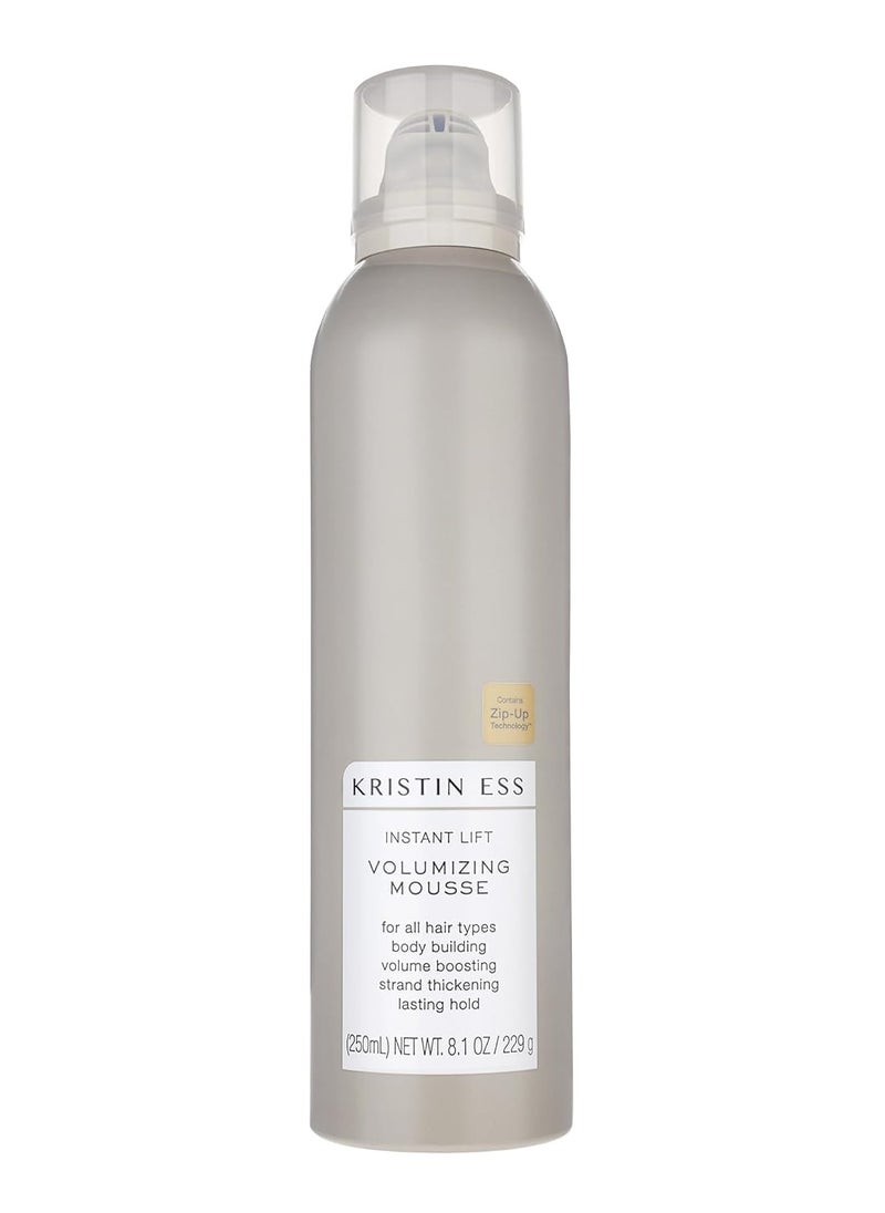 Kristin Ess - Kristin Ess Hair Instant Lift Volumizing Mousse with Castor Oil - Boosts Volume + Thickens, Body Building, Lasting Hold, Non Sticky, For Curly, Wavy + Straight Hair, 8.1 Oz - Image 1