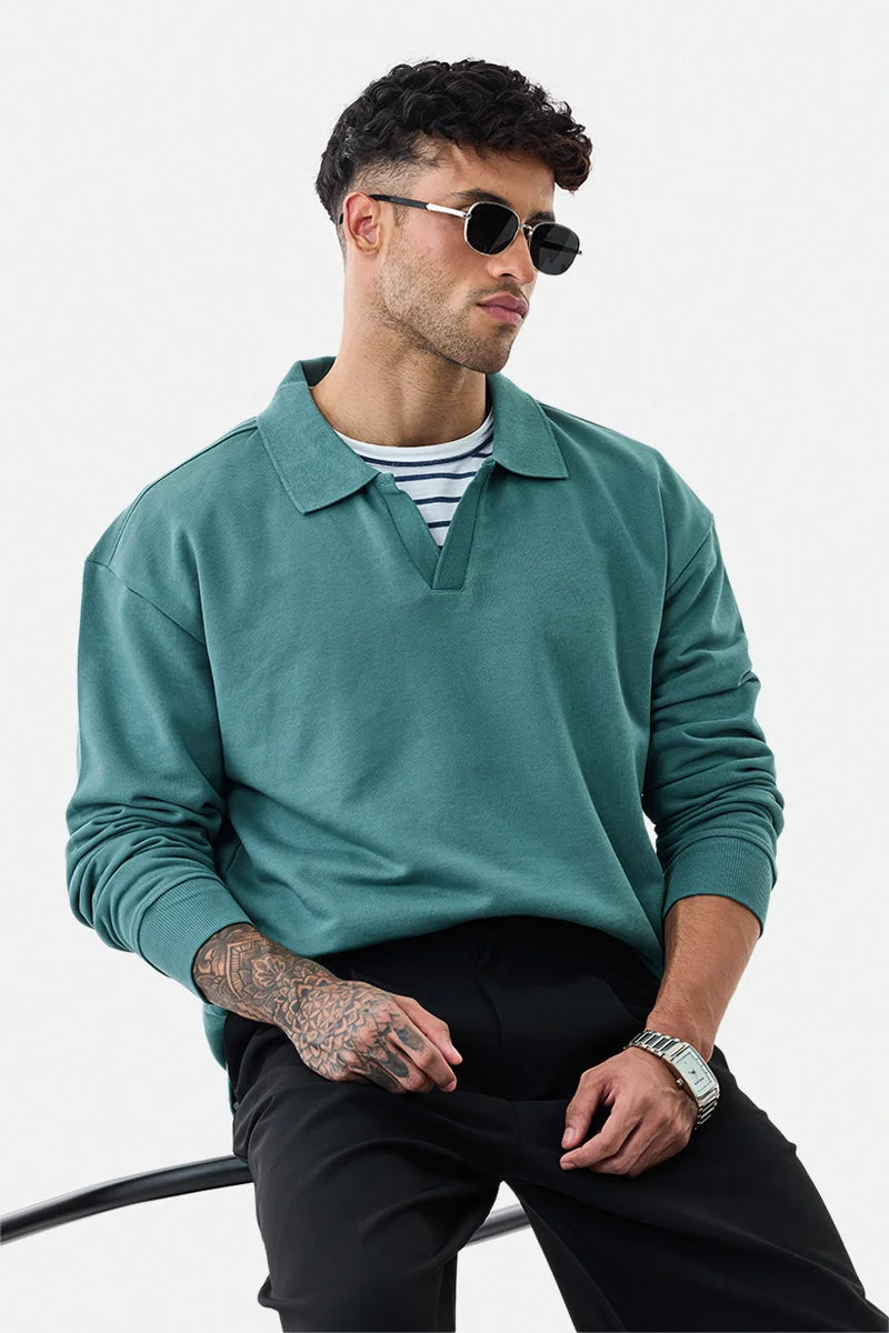 SNITCH Oversized Polo Sweatshirt
