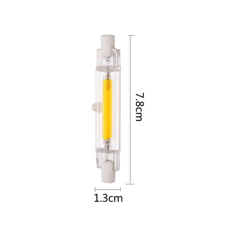 Glass Tube R7S COB Light-emitting Diode Bulb 78mm 5W Cold White AC110V Replace Halogen Lamp - Image 4