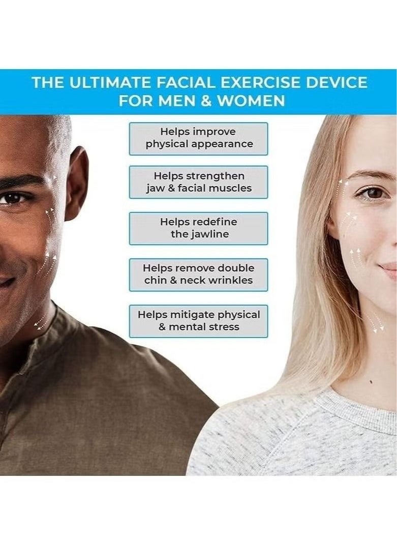 Bukela 3 pcs Jawline Exerciser Tool, Double Chin Reducer for Women Face Fat Reducer Jaw Exerciser for Men Jawline Shaper Slim and Tone Your Face & Neck Jaw Liner Tools for Men  - Image 2