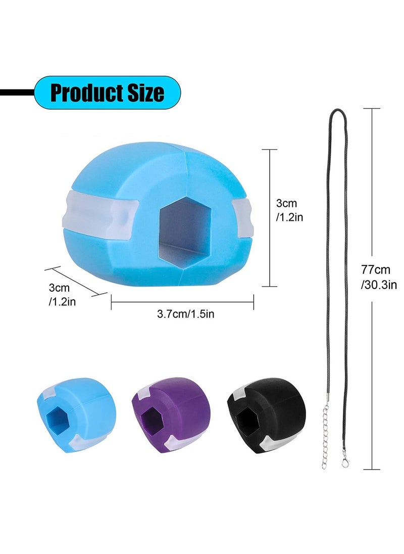 Bukela 3 pcs Jawline Exerciser Tool, Double Chin Reducer for Women Face Fat Reducer Jaw Exerciser for Men Jawline Shaper Slim and Tone Your Face & Neck Jaw Liner Tools for Men  - Image 5