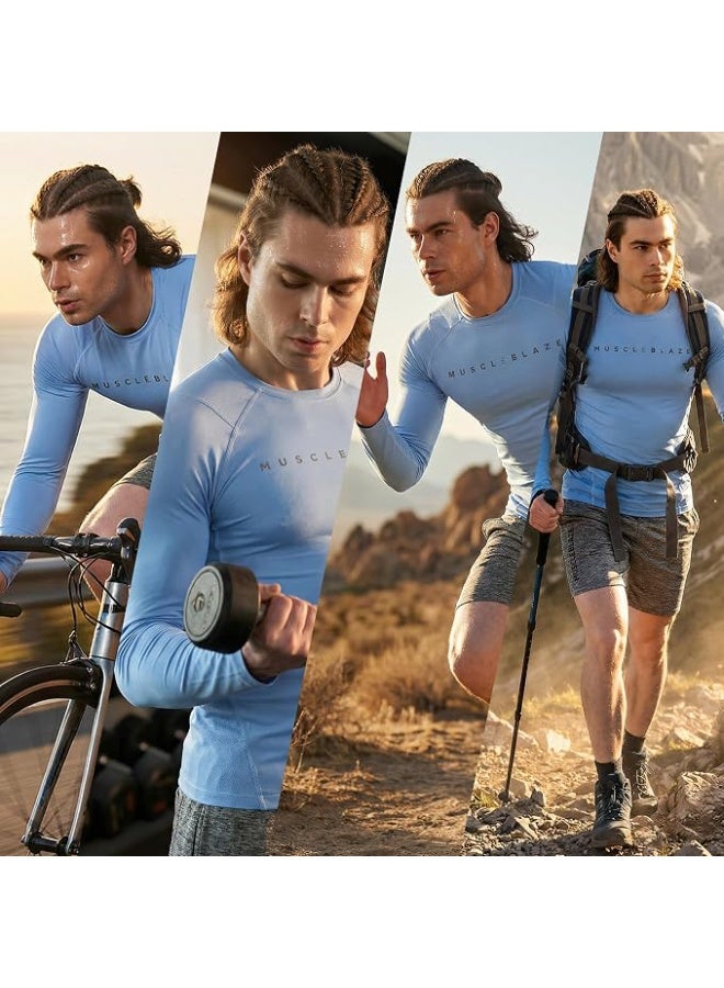 MuscleBlaze Full Sleeve Air Tech Compression MuscleTee for Men-XL - Image 4